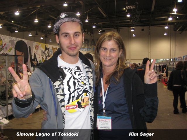 Kim Sager and Simone Legno (artist/creator of Tokidoki) kim_simone